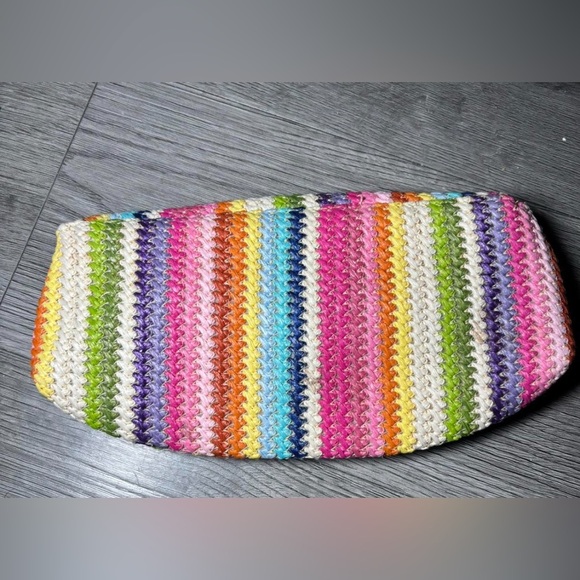 Stephanie Johnson multi-coloured Verdusa Women's Straw Clutch Handbag - Picture 2 of 3